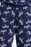 Zivame 2 Mile Fashion Knit Cotton Pyjama Set - Medieval Blue — thumbnail 6